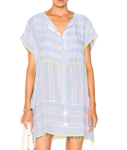 Lemlem 255 $ Luna Druckknopfleiste vorne Kaftan, Überwurf, Einheitsgröße - Bild 1 von 5