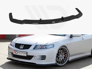 For Honda Accord VII Type-S Front Diffuser Diffusor Maxton Design Gloss Black - Picture 1 of 3