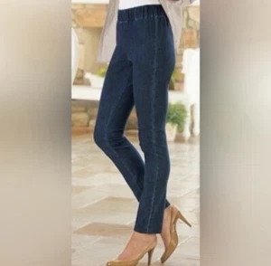 Soft Surroundings Metro Full Length Denim Leggings Size Small - Picture 1 of 7