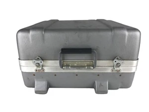 Unisex Gray Hard Outdoor Travel Turn Lock Top Handle Waterproof Storage Case - Picture 1 of 14