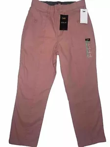 Lee Womens Ultra Lux High Rise Crop Utility Pants Dusty Rose Stretch Size 4 - Picture 1 of 11