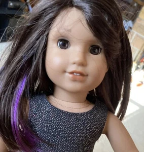 American Girl Luciana Vega 18” Doll With Starry Night Dress 2017 - Picture 1 of 12