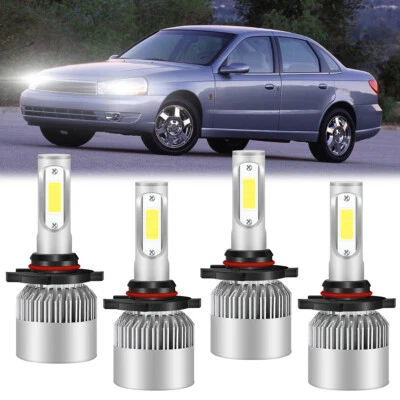 Kit de bombillas LED de haz alto bajo 6000K para Saturn L100 L200 L300 2001-2002 Foto 1 de 4