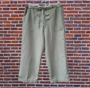 Pantalones cortos para mujer Sunset Cove pierna recta cordón verde musgo talla M - Imagen 1 de 5