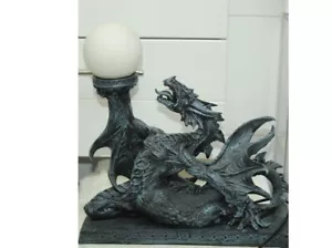 Tischleuchte Drachen Lampen Tisch Leuchte Lampen Figur Statue - Bild 1 von 11