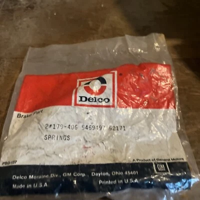 NOS AC Delco #179-406 / GM # 5469497 Brake Return Springs - Image 1 of 4