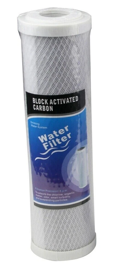 5x Wasserfilter Filtereinsatz Vorfilter 10" Aktivkohlegranulatfilter Block CTO - Bild 1 von 1