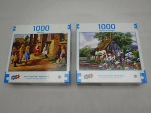 Sure Lox 1000 Teile Puzzle Nostalgie Herrenhäuser und Cottages 2 Stück vollständig - Bild 1 von 9