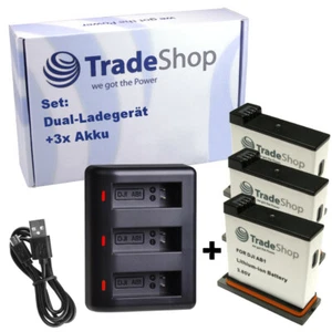 3 x batterie 1350mAh + chargeur 3x pour caméra d'action DJI Osmo AB1, P01, PT1 - Photo 1/1