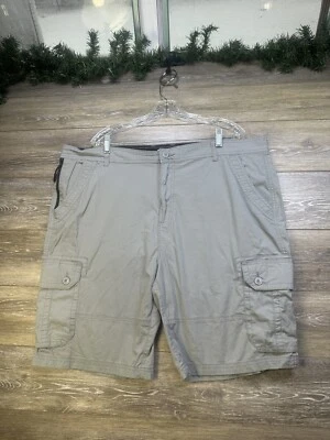 Cargo Shorts Size 42 Mens Relaxed Cargo Pockets, Gray, 10” Inseam, By Company 81 - Image 1 of 4