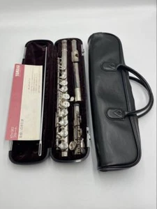 YAMAHA YFL-311II Flute Used Silver head 925 silver with Hard Case - Picture 1 of 12
