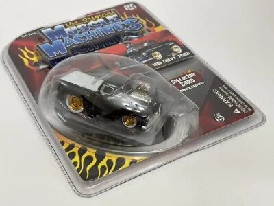 CHASE Muscle Machines 55 Chevy Cameo Truck, aros pretos/dourados 2008 Series 4 HTF - Imagem 1 de 4