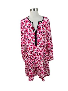 Kate Spade Pink Rose Floral Silk Dress Size 6 Pockets - Picture 1 of 4
