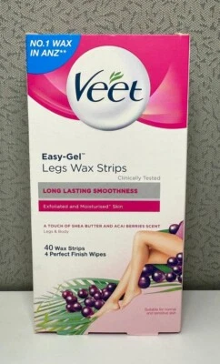 Veet Easy Gel - Tiras de cera para piernas - 40 unidades Foto 1 de 4