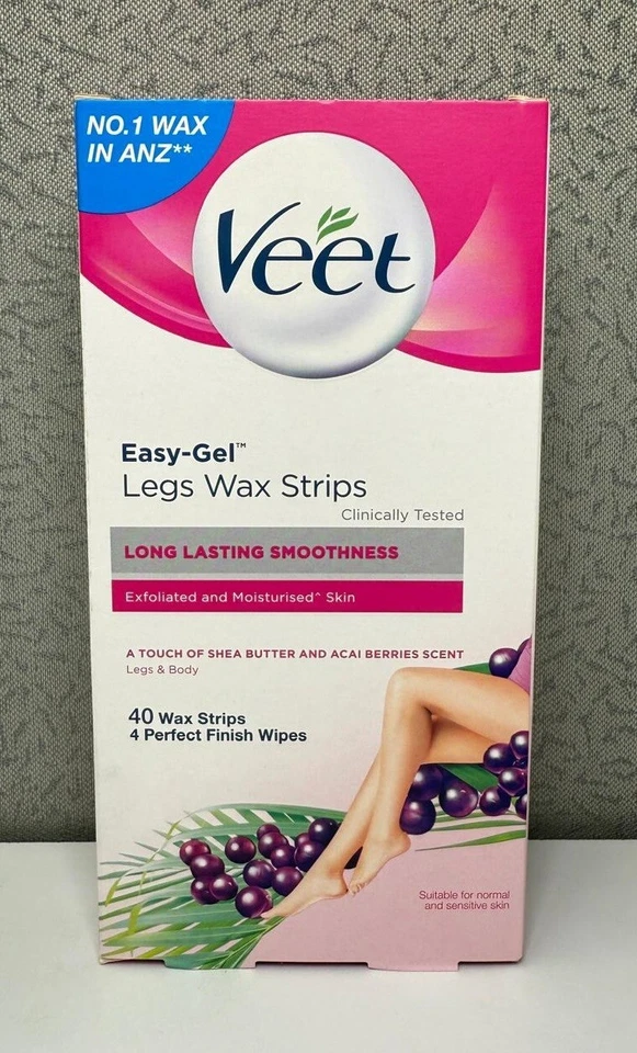 Veet Easy Gel - Tiras de cera para piernas - 40 unidades Foto 1 de 4