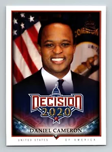 DANIEL CAMERON 2020 LEAF #/d /10 DECISION Bronze FOIL CARD ATTORNEY GENERAL - Picture 1 of 2