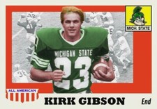 KIRK GIBSON 55 FOOTBALL COLLEGE ART CARD ## BUY 5 GET 1 FREE ## or 30% OFF 12