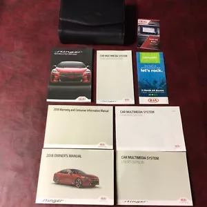 KIA STINGER 2018 MANUAL COMPLETO DEL PROPIETARIO LIBROS NAVEGACIÓN REF XM estuche guía todos los modelos - Imagen 1 de 7
