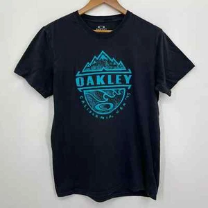 Oakley T-Shirt Herren Gr. M Schwarz Regular Fit Rundhals Logo Grafik Baumwolle - Bild 1 von 10