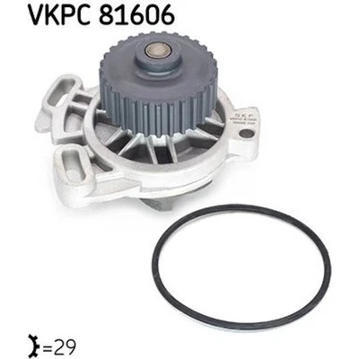 SKF VKPC 81606 Wasserpumpe für AUDI 100 200 80 90 44 44Q C3 43 C2 81 85 B2 89 - Bild 1 von 2