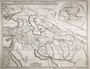 Asia Minor Persia Persien Iran Iraq Irak Holy Land Israel map Karte Vaugondy - Bild 1 von 1