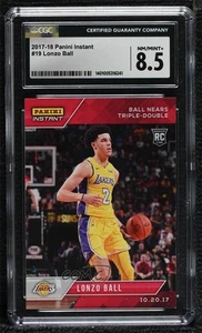 2017-18 Panini Instant /471 Lonzo Ball #19 CGC 8.5 Rookie RC - Picture 1 of 3