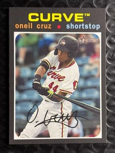 2020 Topps Heritage Oneil Cruz #119 Altoona Curve Baseball Card MLB Pirates - Picture 1 of 2