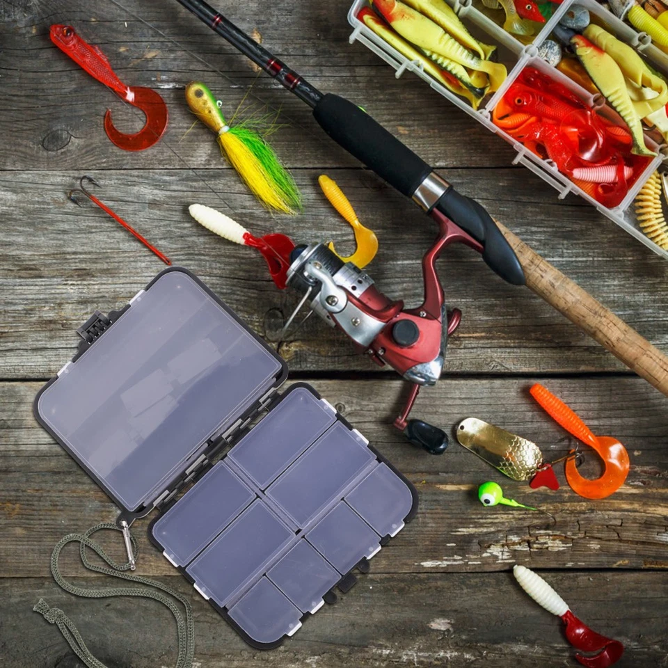  4 STÜCKE Fischereibox Angeln Köder Organizer Lure Container Lure Box mit - Bild 1 von 4