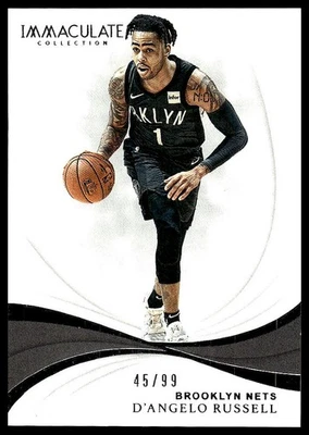 2018-19 Panini Immaculate Collection/99 / D'Angelo Russell 45/99 - Image 1 of 2