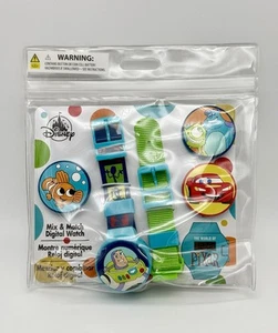 Reloj Digital Disney Pixar Mezcla y Combina Monstruos Inc Coches Nemo Toy Story - Imagen 1 de 10