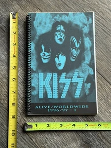 Libro de Itinerario KISS Tour 1 Alive Reunion Tour Azul Junio-Agosto 1996 Vintage Kiss - Imagen 1 de 9