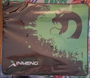 Large Soft Green/Black Gaming Mouse Pad 11 3/4" X 10" - Picture 1 of 1