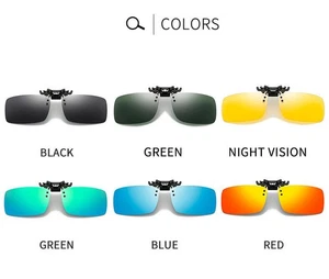 NEW 2PCS Polarized clip up metal clip rimless men's and women's sunglasses - Picture 1 of 15