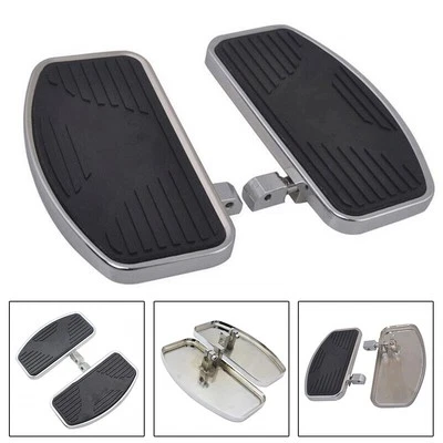 2×L+R Adjusted Motorcycle Front Rider Floorboards Foot Boards Pedal - Imagem 1 de 4