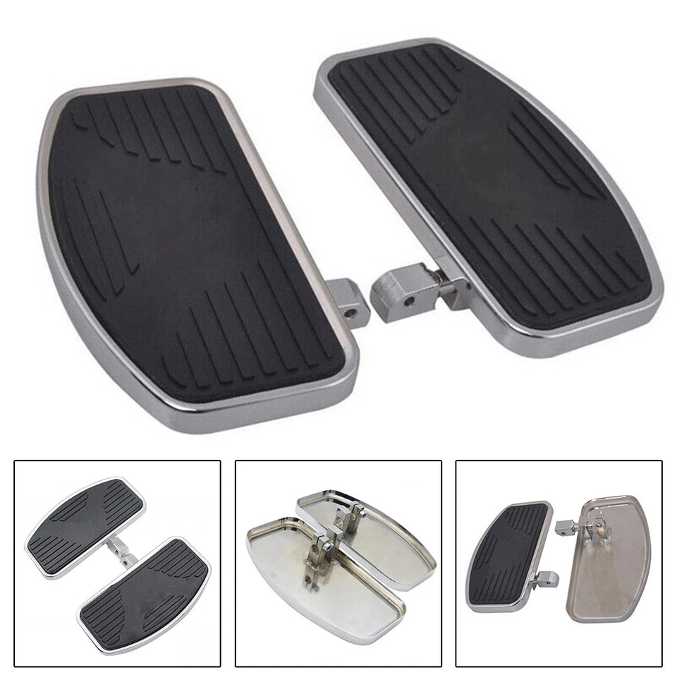 2×L+R Adjusted Motorcycle Front Rider Floorboards Foot Boards Pedal - Изображение 1 из 4