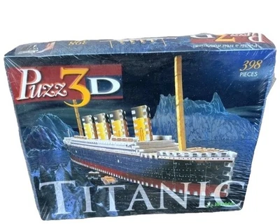 Titanic Puzz 3D Puzzle RMS Titanic Ship 398 Foam Pieces 1998 New Factory Sealed - Image 1 of 4