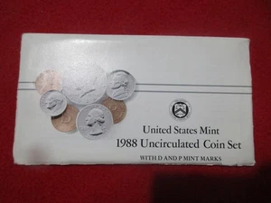 1988 P&D U.S. Mint Set In Envelope of issue. #MF-3225 - Picture 1 of 3