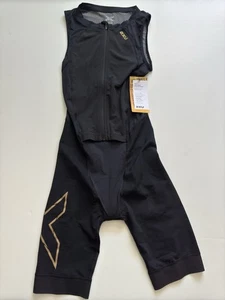Trisuit 2XU Light Speed con zip anteriore taglia small nero - Foto 1 di 3