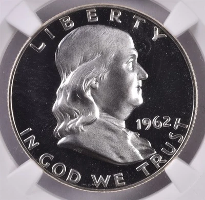 1962 Franklin Silver Half Dollar - NGC PF69 CAMEO - Image 1 of 3