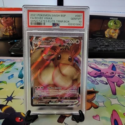 Eevee VMAX SWSH087 SWSH: Sword & Shield Promo Cards Holo PSA 10 - Image 1 of 2