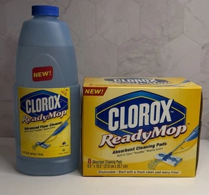 Clorox Ready Mop Advanced Pulitore Pavimenti Ricarica Bottiglia e Tamponi Pulizia - Foto 1 di 1
