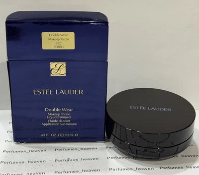 Estee Lauder Double Wear Liquid Compact  3C2 PEBBLE - Size .40 FL oz / 12 ML - Image 1 of 3
