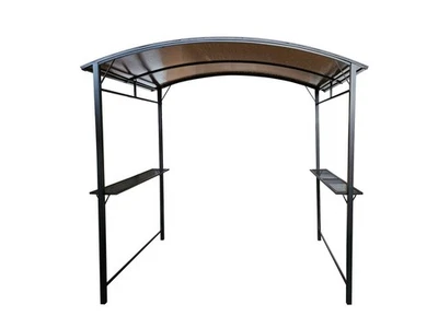 HC GARTEN & FREIZEIT Grillpavillon aus Stahl, ca. 228 x 150 x 228 cm - Anthrazit