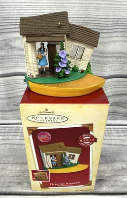 Hallmark Keepsake Ornament 2005 MAGO DE OZ SOBRE EL ARCO IRIS MÚSICA MÁGICA LUZ Foto 1 de 4