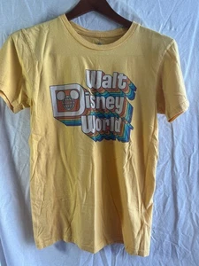 Walt Disney World Retro Gráfico Adulto Pequeña Camiseta Años 70 Arco Iris Amarillo Unisex - Imagen 1 de 4