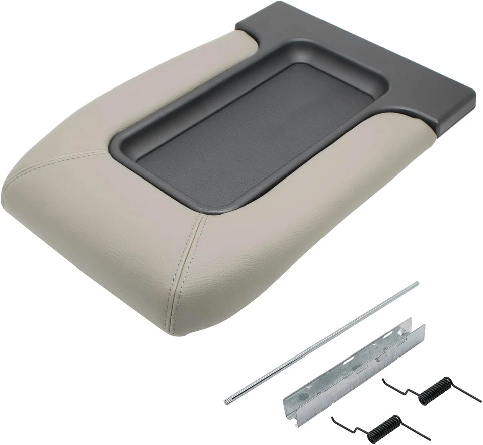 Центральная консоль подходит для крышки подлокотника Chevy Silverado 99-07 годов выпуска светло-серая #19127364 - Изображение 1 из 4