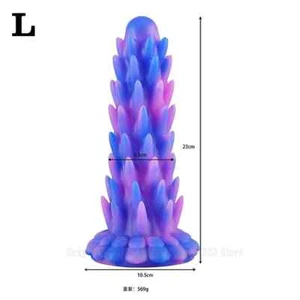 Extra Large Soft Particle Butt Plug Silicone Anal Dildo Big Anus Dilator Sex Toy - Picture 1 of 40