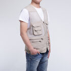 Men's Outdoor Sports Multi-Pocket Leisure Fishing Mesh Vest Vest Waistcoat