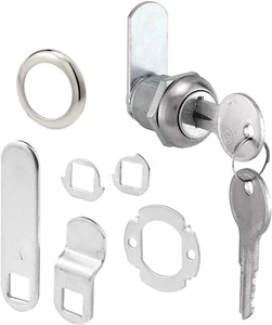 Cabinet Lock Replacement Desk Drawer Lock Keys Steel Part File Tool Box Panel US - Picture 1 of 12