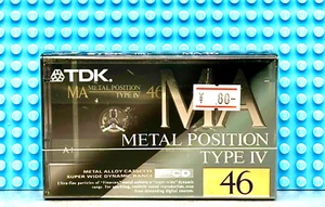 TDK MA 46 TYPE IV 1992 JAPAN BLANK CASSETTE TAPE (1) (SEALED) - Picture 1 of 3